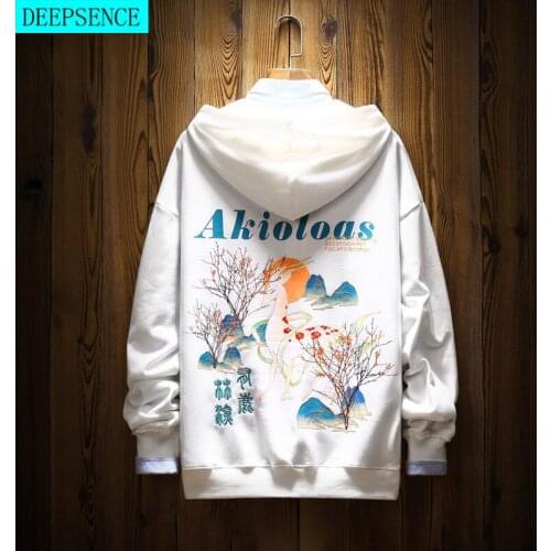 Autumn and Winter Chinese Style Hoodies Mens Casual Couple Tops 2021 New Fashion Harajuku Loose Multi-Style Hoodies for Men