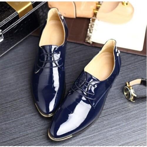 Zapatos De Hombre Italian Mens Handmade Alligator Leather Shoes Lace Up Glitter Pointed Toe Spike Dress Office Oxford Shoes