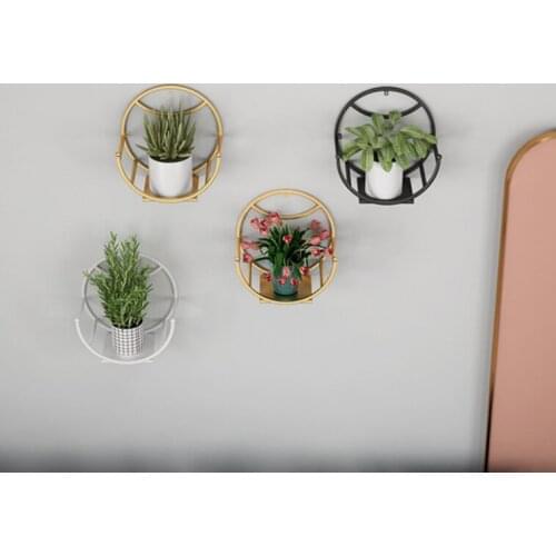 The living room hangs the wall to decorate the thing, the flower shelf ceramic tile does not need to punch