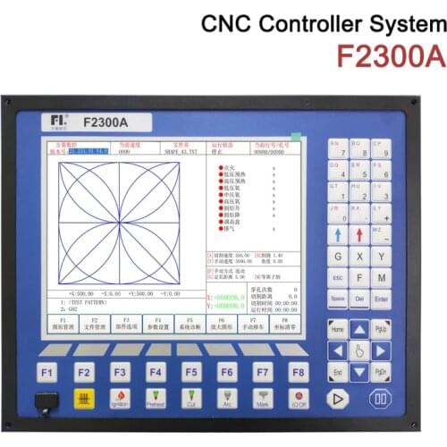 HighQuality CNC cutting machine control system 2axis CNC Controller System F2300A for CNC Flame and CNC Plasma Cutting Machine