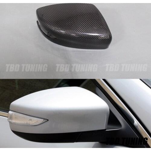 For Nissan Teana Altima Sylphy Sentra 2012-2018 Real Carbon Fiber Rear View Mirror Cover Replacement Style Side Wing Mirror Caps