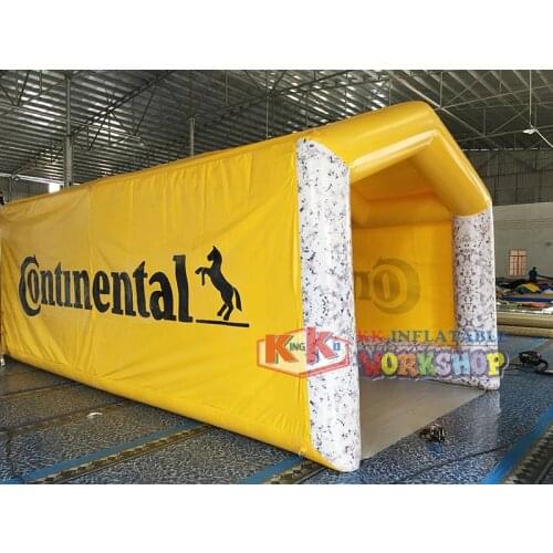 Yellow inflatable garage tent Waterproof sunscreen family garage