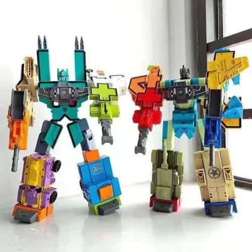 5 In1 Transformation Robot Toy ABS Digital Transform Mech Number Math Symbol Early Learning Toys Action Figure For Kids Gift