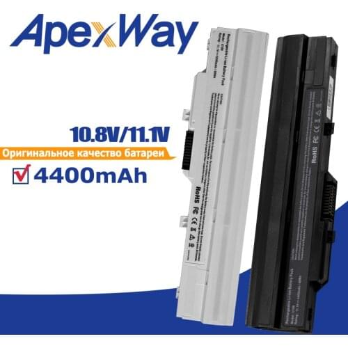 Apexway Laptop Battery For MSI BTY-S11 BTY-S12 Wind U100 L1300 L1350 L1350D U100X U100W U135DX U210 U270 U90X Wind12 U200 U210