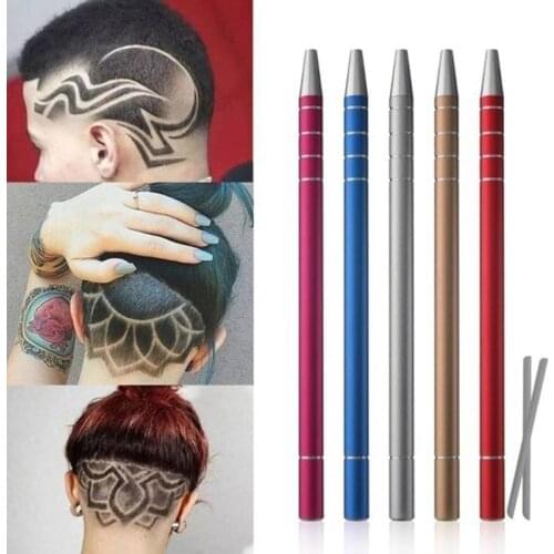 Second-Generation Oil Head Nicked Eyebrow Trimming Stainless Steel Razor Pen Razor Haircut Carving Pen