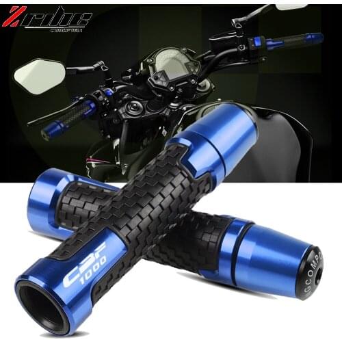 For Honda CBF1000 CBF 1000 2006 2007 2008 2009 22mm 7/8'' CNC Aluminum Rubber Motorcycle Anti-Skid Handle Grips grips handlebar