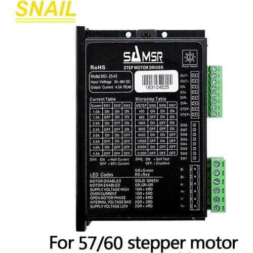 Stepper motor driver.MD2545.for 57 60 two phase stepper motor.for DC stepping motor