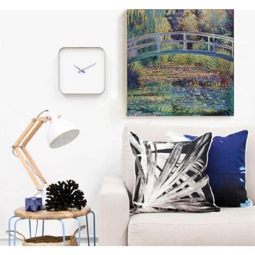 Impression Landscape Claude Monet Japnese Bridge Wall Painting Decoration Printed to Canvas Oil Painting Customized