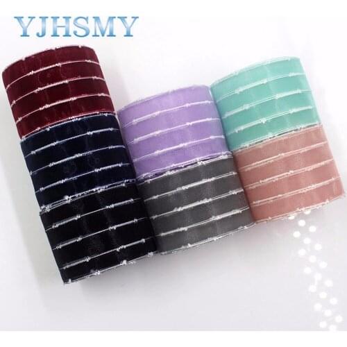 YJHSMY I-181109-231,5yards/lot,38mm Solid color transparent yarn Ribbon,DIY handmade bow,gift wrap birthday wedding decoration
