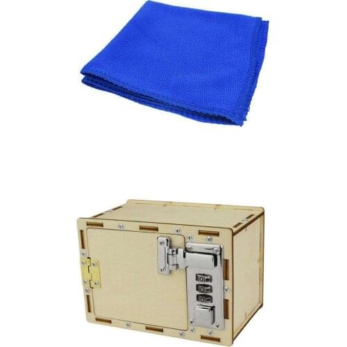 Montessori Wooden DIY Mechanical Lock Box Password Box Puzzle Toy for KIDS