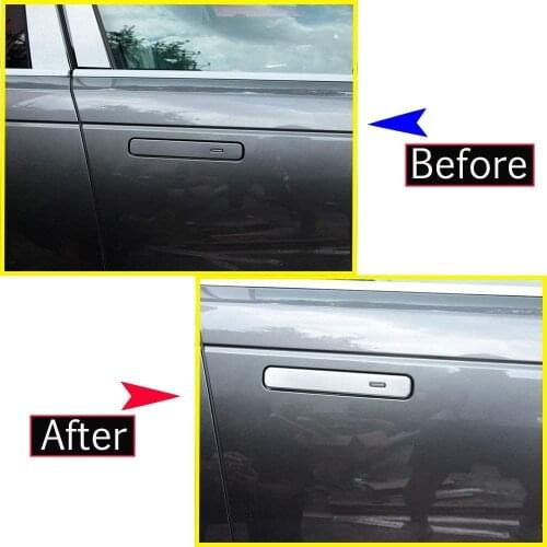 Car Stick-on Accessories for Land Rover RR Velar 2017-2019 Evoque 2019, ABS Plastic Exterior Door Handle Trim Cover