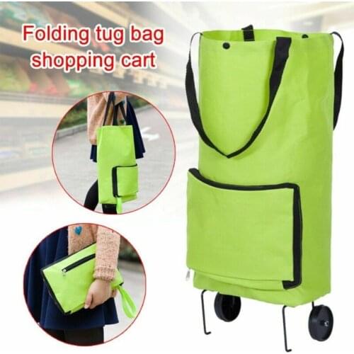 New Folding Shopping Bag Shopping Buy Food Trolley Bag on Wheels Bag Buy Vegetables Shopping Organizer Portable Bag