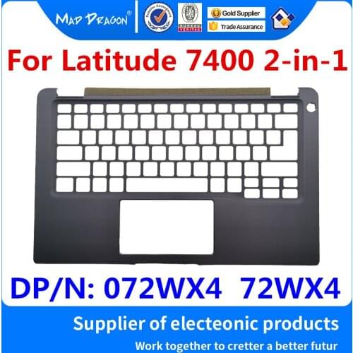 Laptop New original Palmrest Upper Cover Case Assembly Keyboard case C shell Silver For Dell Latitude 7400 2-in-1 072WX4 72WX4