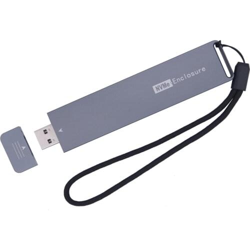 NVME Case M.2 NVME Enclosure USB C Gen2 10Gbps PCIe NVME SSD Enclosure NVME M2 SSD Case Box Supports 2230/2242/2260/2280 M.2 SSD