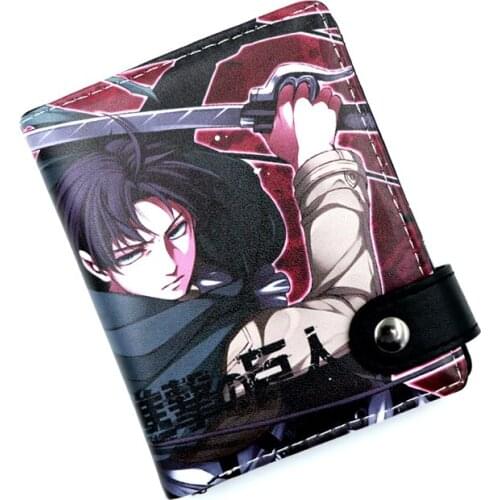 Attack on Titan Soft Button Wallet Anime Wings of Liberty Zipper Coin Card Purse Type C
