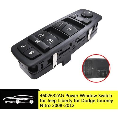 Front Left Driver Side Power Master Window Switch 4602632AH 4602632AF 4602632AG For Dodge Journey Nitro Jeep Liberty 2008-2012