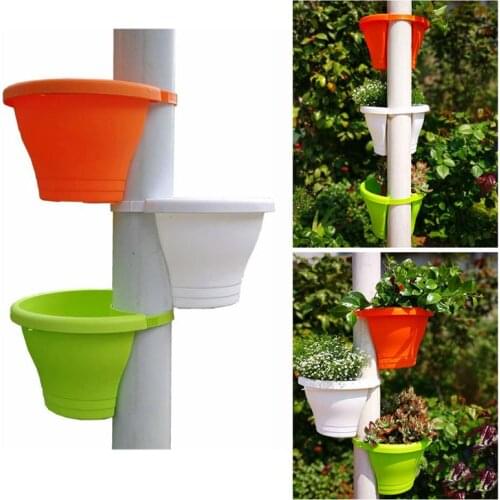 Hanging Flower Pot Drain Pipe Flower Pot Holder Drain Tube Garden Planters Beautiful Durable Garden Supplies Plant Nursery Pots