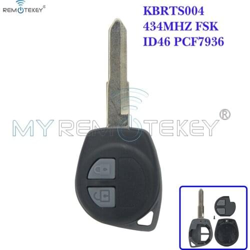 Remtekey KBRTS004 Remote key 434Mhz HU133 ID46-PCF7936 for Suzuki Swift 2 button 2004 2005 2006 2007 2008 2009 2010
