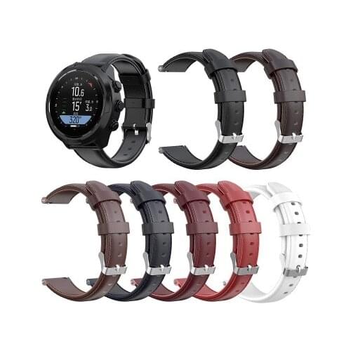 24mm Genuine Leather Smart Watchband For Suunto Spartan Sport Wrist HR BARO Replacement Watch Oil wax Strap Bracelet business