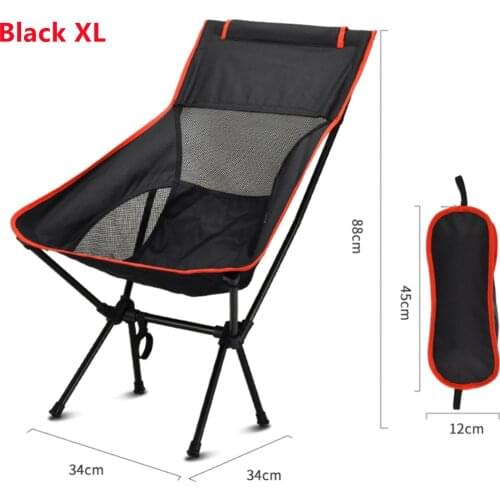 Detachable portable backrest folding moon chair camping outdoor chair beach fishing chair ultra-light sketching hiking picnic se