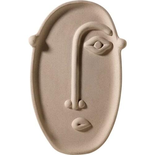 Nordic simple smiling face Vase ornaments ceramic living room dining table creative home decoration accessories
