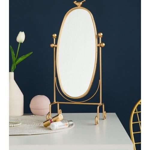 Modern Dressing Mirror Household Simple Table Top Dressing Student Bedroom Table Top Dressing Table Decorative Mirror