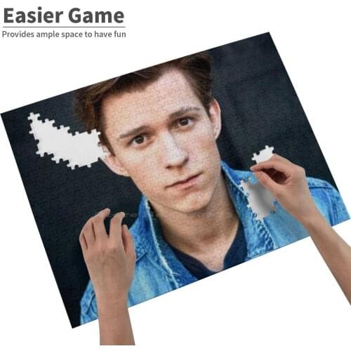 Tom In Jigsaw Puzzle ChildrenS Educational Toys Gift Adult Hobby Game Toy Tom Holland Jacket Spider Spider Senses Man Cartoon