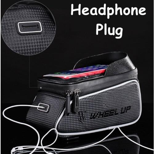 Bike Front Bag Touch Screen Bicycle Top Front Tube Pouch Holder Polyester Durable Cycling Saddle Bag Mountain Bike Accessories