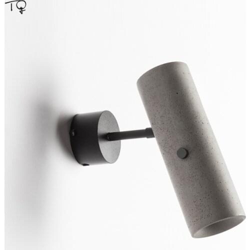 Vintage Industrial Marble Light Cement Adjustable Wall Lamp Loft Decor Bedroom Bedside Lamp Corridor Stores Bathroom Kitchen Bar