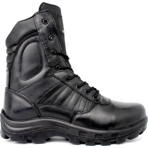 Pabucchi Combat Genuine Leather Black Tactical Performance Outdoor Military & Police Boots