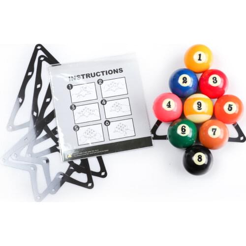 Billiard Magic Rack Ball Holder Sheet Table Ball Paper 6pcs 8/9 Ball kick-off Film Pool Cue Accessories