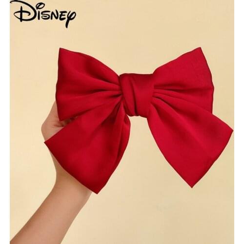 Disney Minnie The Same Cute Bow Hairpin Female 2021 New Hair Accessories Top Clip Headdress Trend