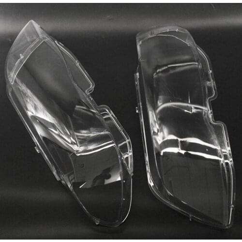 Headlight Glass Headlight Lens Plastic Cover Replacement For BMW X5 E53 Right+Left 2004-2006