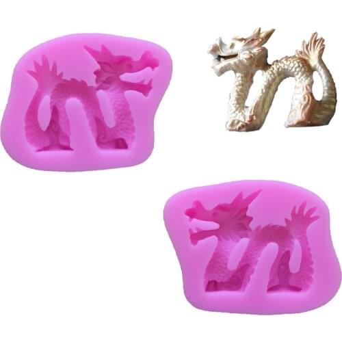 1PCS Dragon Food Grade Silicone Cake Tools, For Cupcake, Jelly, Chocolate, Candy Bakeware Decorating M107