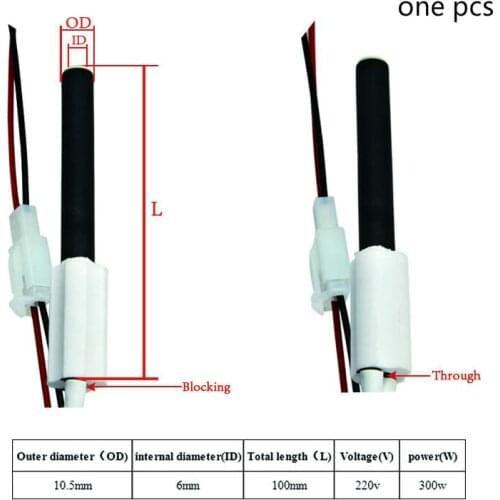 220V 350W pellet stove ignitor black Ceramic Igniter Ceramic Heating Tubespark plug for pellet stove10.5*6*100mm