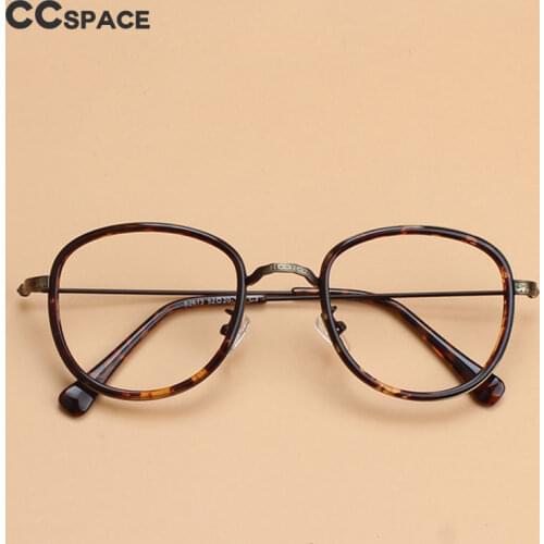 49536 TR90 Tin Alloy Retro Round Optical Frames Men Women Fashion Computer Glasses