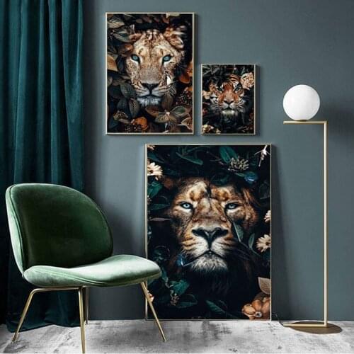5D Diy Diamond Painting Full Diamond Embroidery Jungle Wall Art Posters Picture Of Rhinestones daimond painting Cross Stitch Ki
