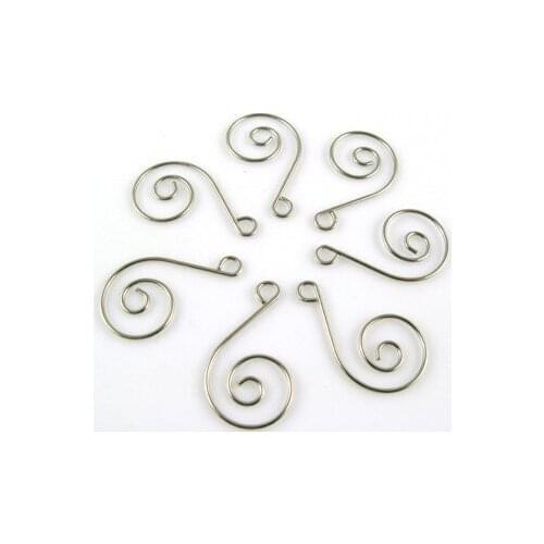 Promotion! Silver Spiral Scroll Hooks Hangers Crystal Wedding Tree S METAL HOOK
