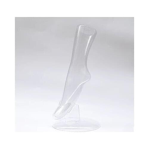 Free Shipping!! New Arrival Plastic Female Clear Foot Mannequin Mannequin Foot Model On Sale