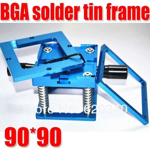 Free Send three stencil with handle BGA reballing station with hand shank BGA tin fixture