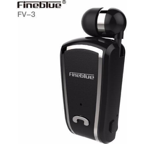 FineBlue F-V3 Bluetooth Earphone Headphone Wireless Headset Stereo Music Earbuds Cordless Auriculares headset retractable