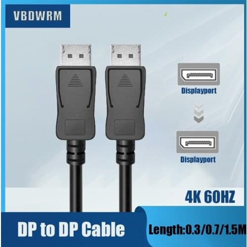 144HZ Displayport 1.2 cable 4K 60HZ Displayport 1.2 male to DP 1.2 male Displayport Vesa compliant 3M 1.8M 0.5M