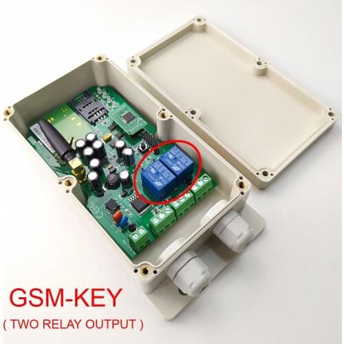 New GPRS Version Garage door remote access controller GSM-KEY-ADC200 QUAD Band design for door opener