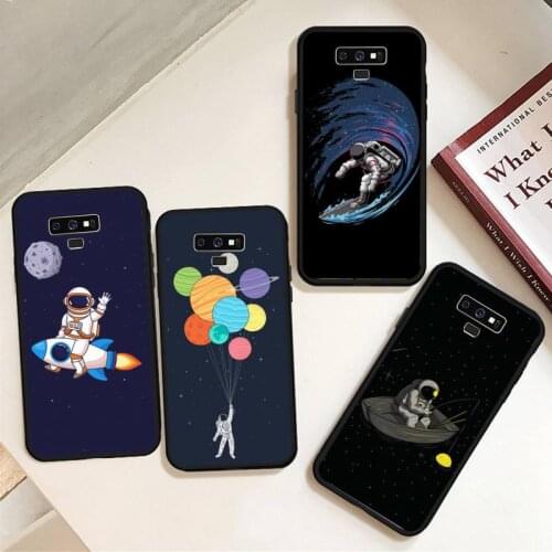 Space astronaut universe Phone Case For Samsung A50 A51 A71 A20E A20S S10 S20 S21 S30 Plus ultra 5G M11 Soft silicone funda