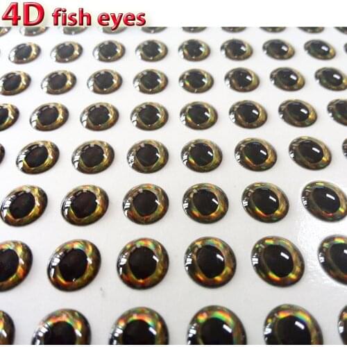 2019 hot fishing lure eyes with 4d fishing lure eyes jigs eyes size 3mm-12mm quantity:300pcs/lot
