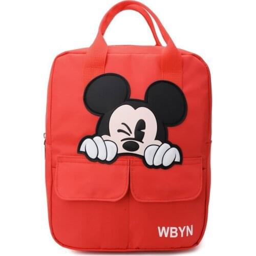 Cute Micky Backpack Kindergarten 3-5-7Years Schoolbag For Boys Girl Cartoon Travel Bag Childrens Mochilas