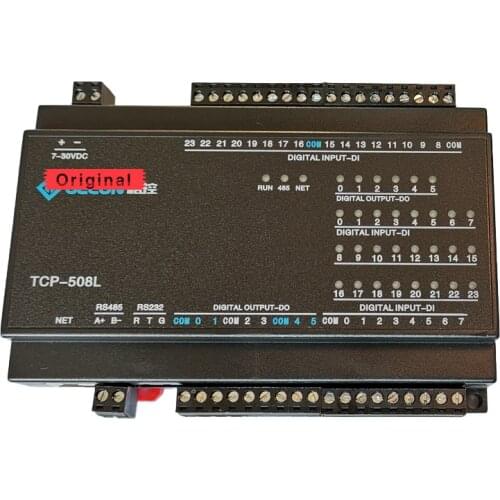 24DO Normally Open Relay Output RJ45 Ethernet Module Modbus TCPIP Industrial Controller IO Module RS232 RS485 Ethernet Module