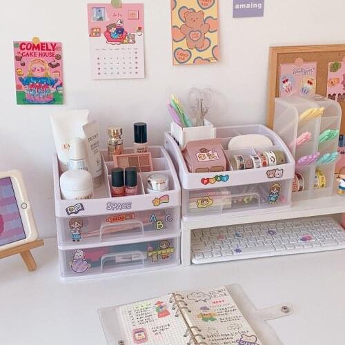 Brand New Multi-Function Desktop Sundry Makeup Storage Case Cosmetics Drawer Jewelry Nail Polish Organizer Container