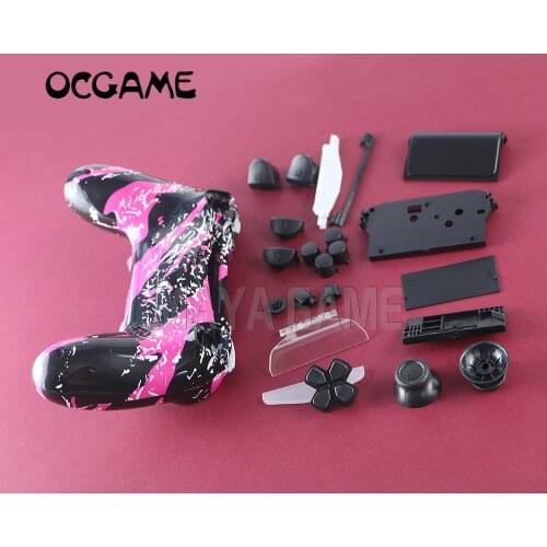OCGAME 5sets/lot high quality Full Housing Shell Buttons cover case Replacement for PS4 Controller JDM-010 JDM-020