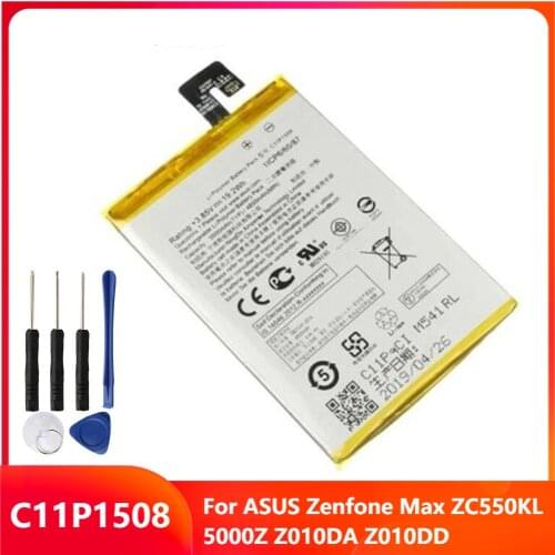Original Replacement Phone Battery C11P1508 For ASUS Zenfone Max ZC550KL 5000Z Z010DA Z010DD Rechargable Batteries 5000mAh